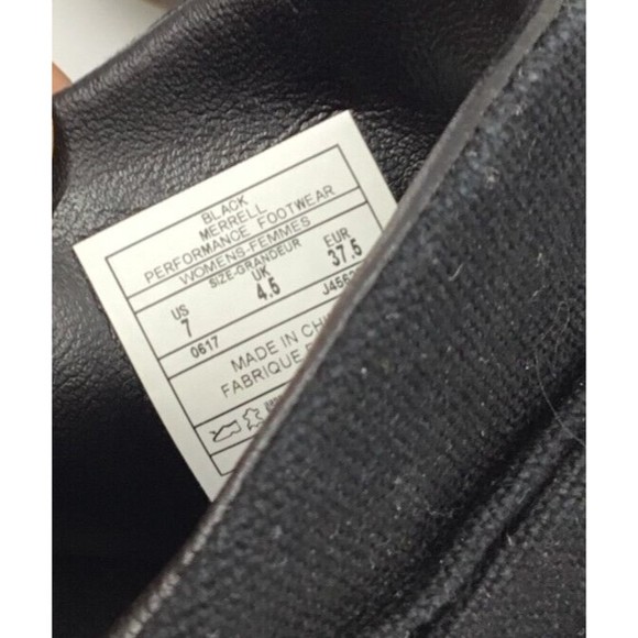 Merrell Black Leather Ankle Boots Womens Sz 7 Adaline Bluff Select Grip Pull On - Picture 6 of 6